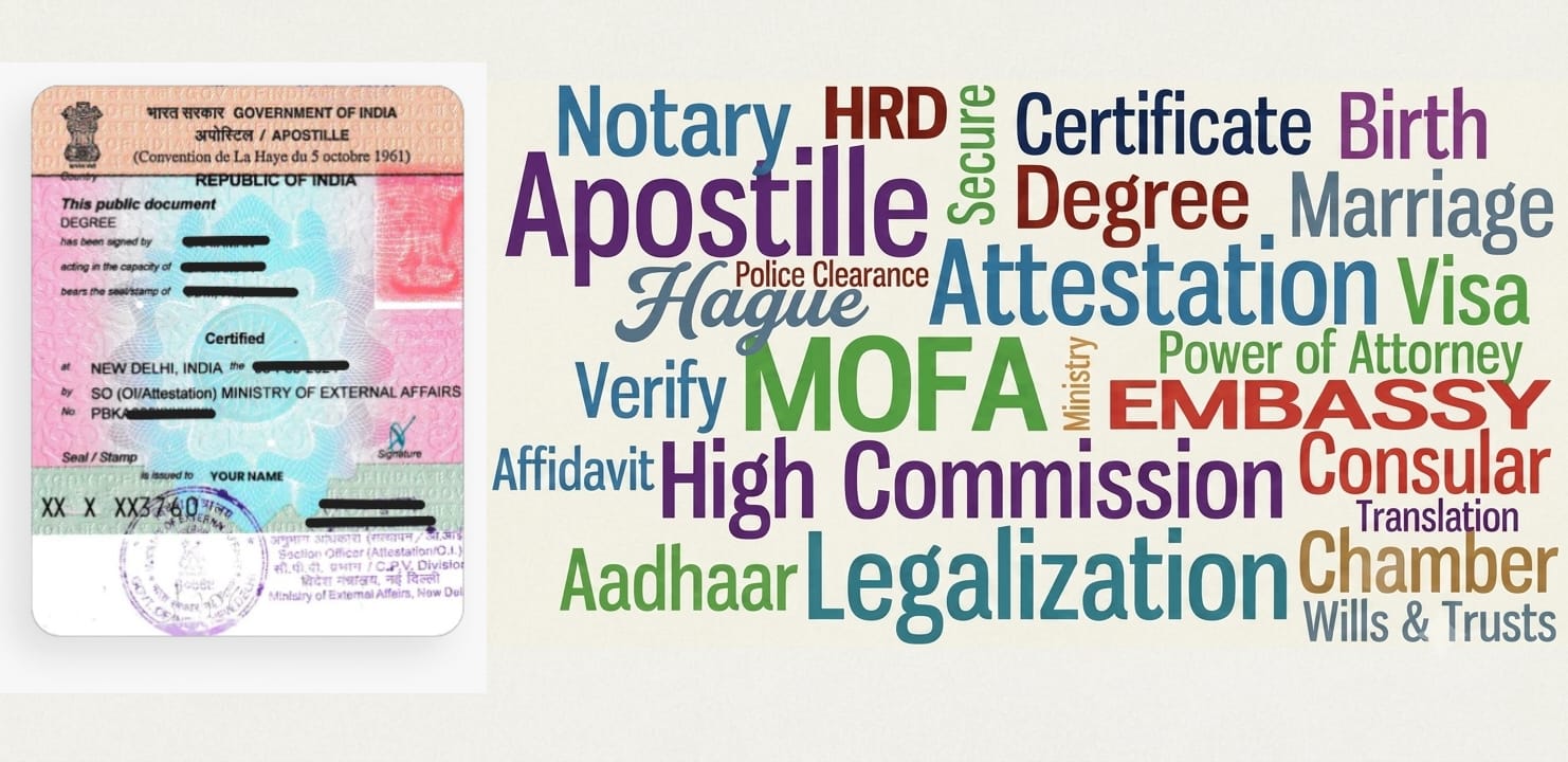 Apostille and Attestation Document Verification Process Diagram